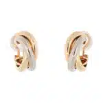 Vintage Cartier Trinity Hoop Clip Earrings
