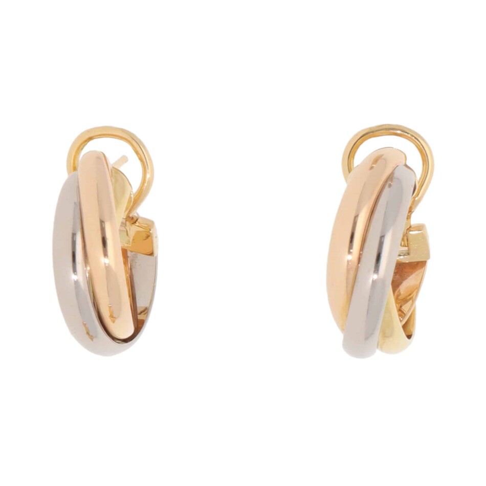 Vintage Cartier Trinity Hoop Earrings
