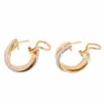 Vintage Cartier Trinity Hoop Earrings