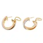 Vintage Cartier Trinity Hoop Earrings