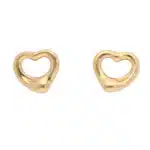 Vintage Elsa Peretti for Tiffany & Co. Open Heart Stud Earrings
