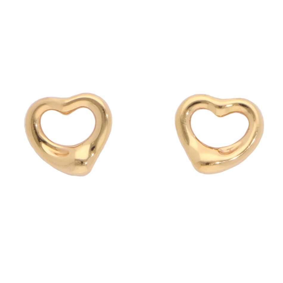 Vintage Elsa Peretti for Tiffany & Co. Open Heart Stud Earrings