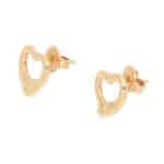 Vintage Elsa Peretti for Tiffany & Co. Open Heart Stud Earrings