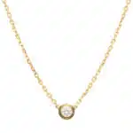 Vintage Cartier d’Amour Diamond Necklace XS in Yellow Gold