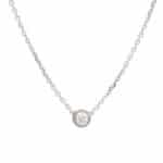 Vintage Cartier d'Amour Diamond Necklace XS in White Gold