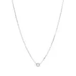 Vintage Cartier d'Amour Diamond Necklace XS in White Gold