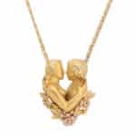 Vintage Carrera y Carrera Ruby and Diamond Adam & Eve Necklace