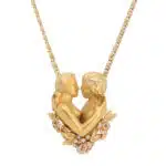 Vintage Carrera y Carrera Ruby and Diamond Adam & Eve Necklace