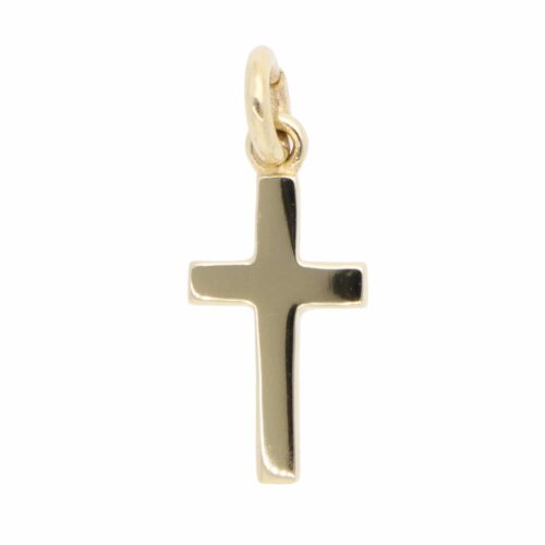 Contemporary Cross Pendant in Yellow Gold