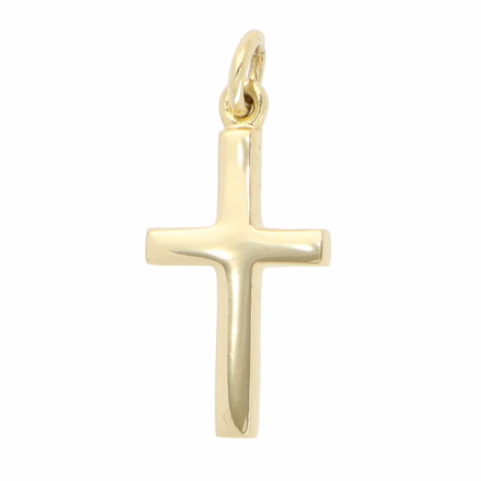 Contemporary Cross Pendant in Yellow Gold