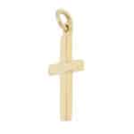 Contemporary Cross Pendant in Yellow Gold