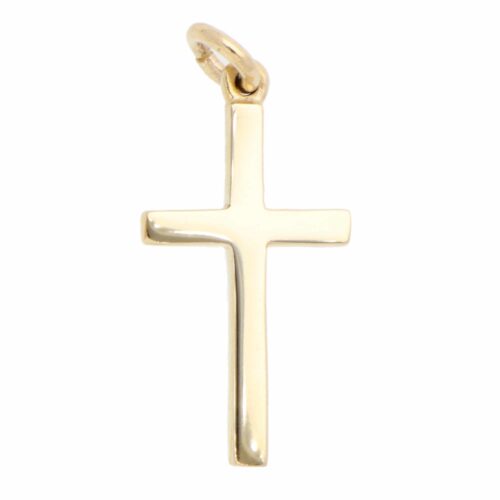Contemporary Cross Pendant in Yellow Gold
