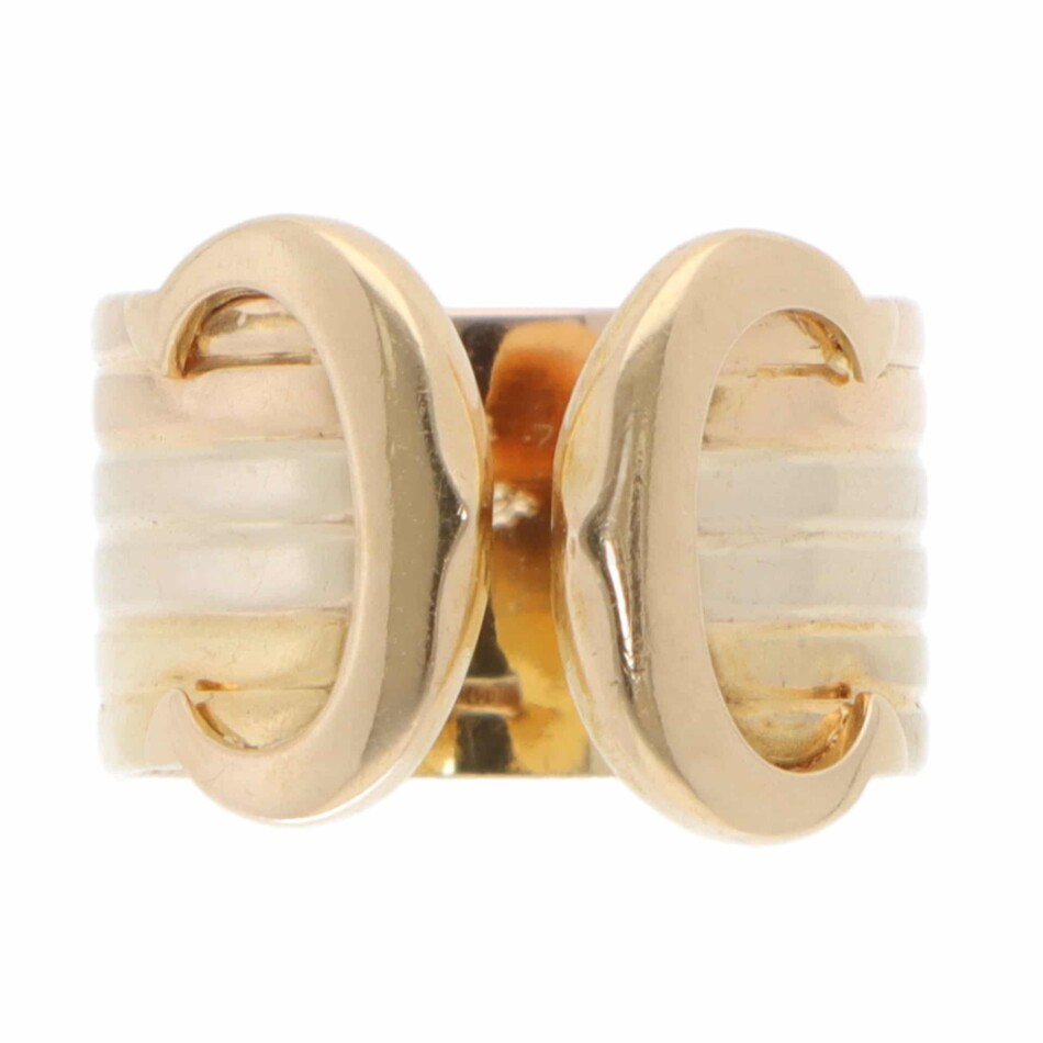 Vintage C de Cartier Open Band Ring in Gold