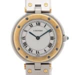 Cartier Santos Vendome watch in 18k yellow gold and steel