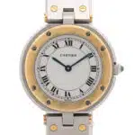 Cartier Santos Vendome watch in 18k yellow gold and steel