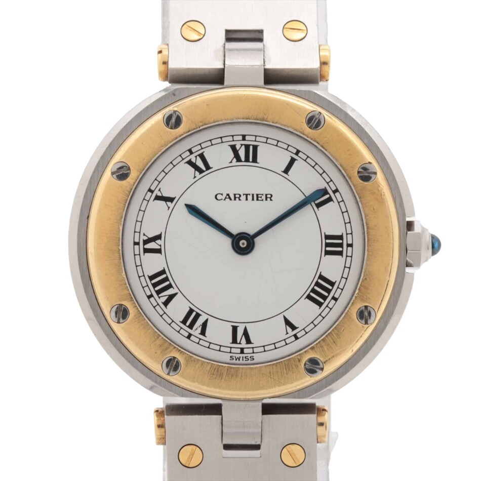 Cartier Santos Vendome watch in 18k yellow gold and steel