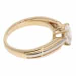 Vintage Cartier GIA Certified 1.08ct Oval Diamond Trinity Ring