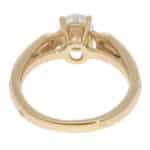 Vintage Cartier GIA Certified 1.08ct Oval Diamond Trinity Ring