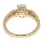 Vintage Cartier GIA Certified 1.08ct Oval Diamond Trinity Ring