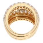 Vintage Cartier Diamond Pavé Ring in Yellow Gold