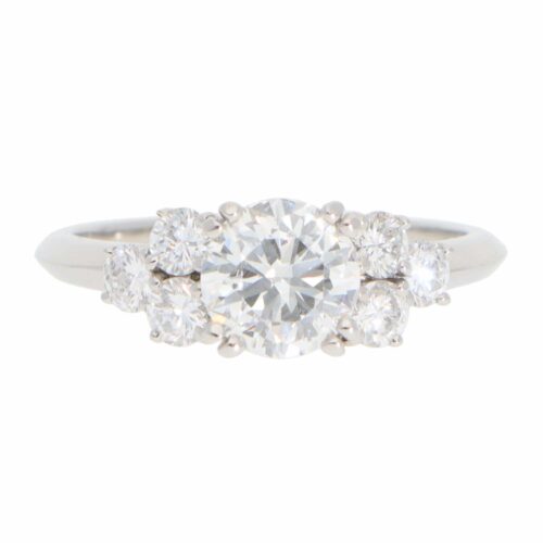 Vintage Boucheron Diamond Ring in Platinum
