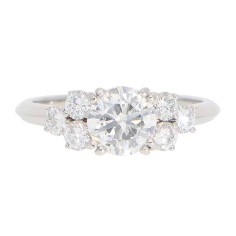 Vintage Boucheron Diamond Ring in Platinum