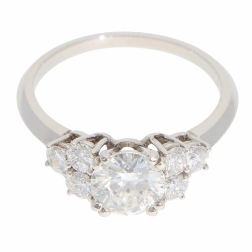 Vintage Boucheron Diamond Ring in Platinum