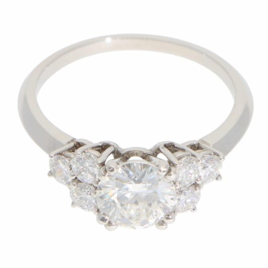 Vintage Boucheron Diamond Ring in Platinum