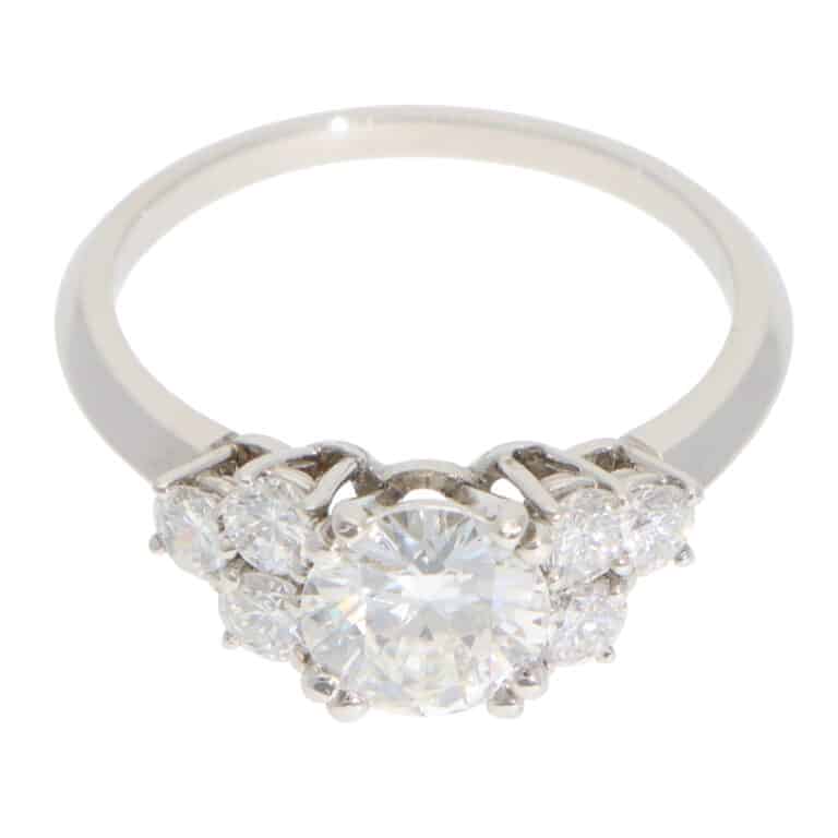 Vintage Boucheron Diamond Ring in Platinum
