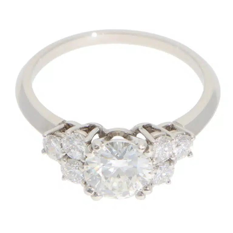 Vintage Boucheron Diamond Ring in Platinum