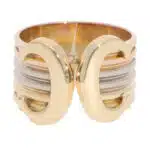 Vintage C de Cartier Open Band Ring in Gold