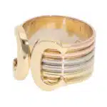 Vintage C de Cartier Open Band Ring in Gold