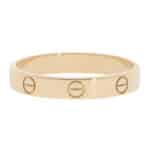 Vintage Cartier Mini LOVE Ring in Yellow Gold, Size 60