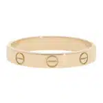 Vintage Cartier Mini LOVE Ring in Yellow Gold, Size 60