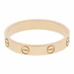 Vintage Cartier Mini LOVE Ring in Yellow Gold, Size 60