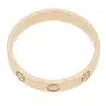 Vintage Cartier Mini LOVE Ring in Yellow Gold, Size 60
