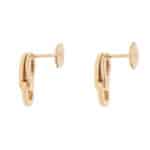 Vintage Cartier Agrafe Diamond Stud Earrings in Yellow Gold