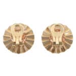 Vintage Hessonite Garnet and Diamond Floral Clip Earrings