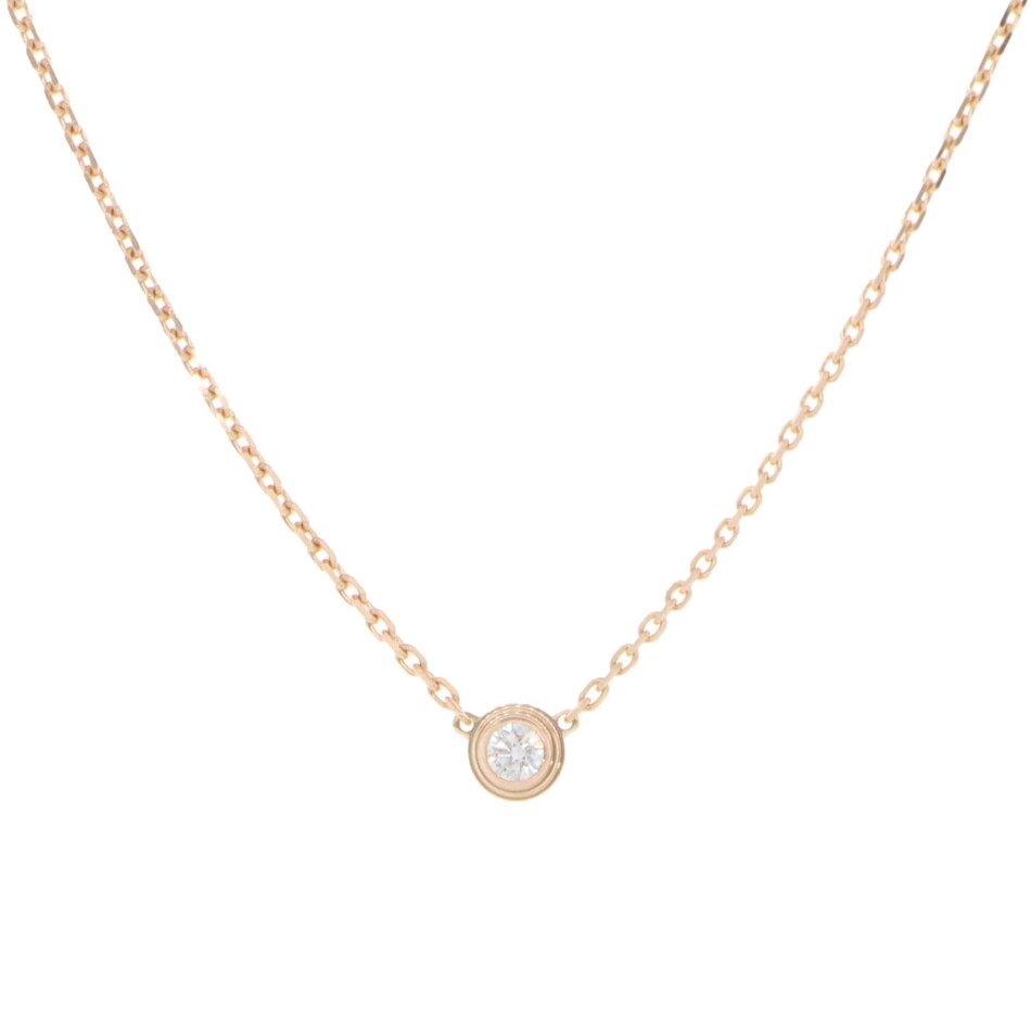 Vintage Cartier d'Amour Diamond Necklace XS in Rose Gold