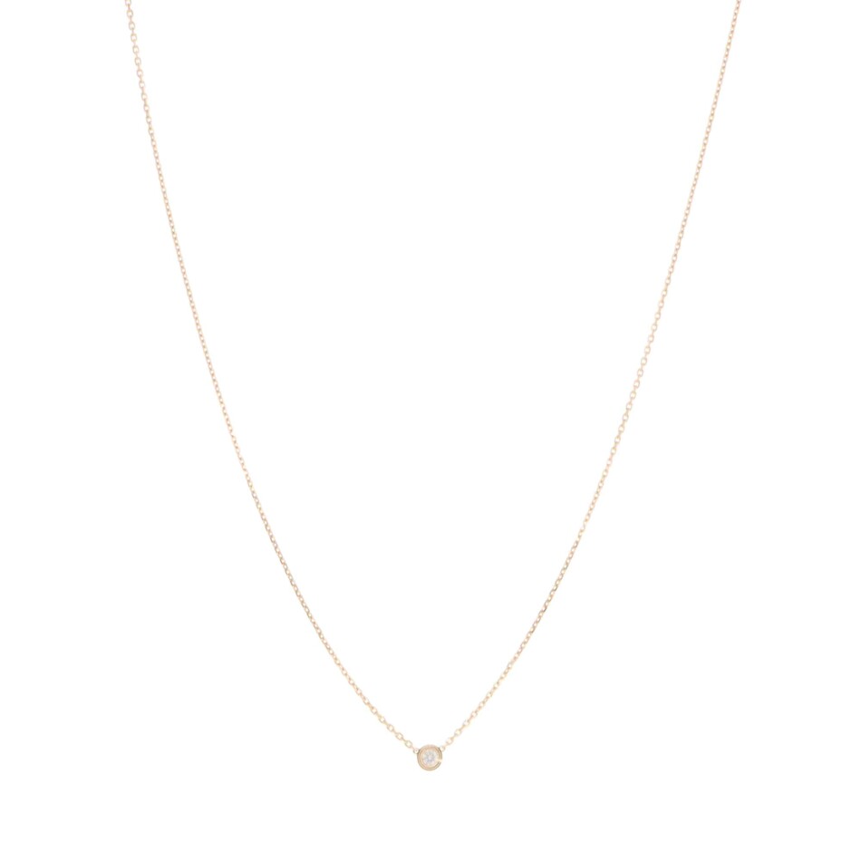 Vintage Cartier d'Amour Diamond Necklace XS in Rose Gold