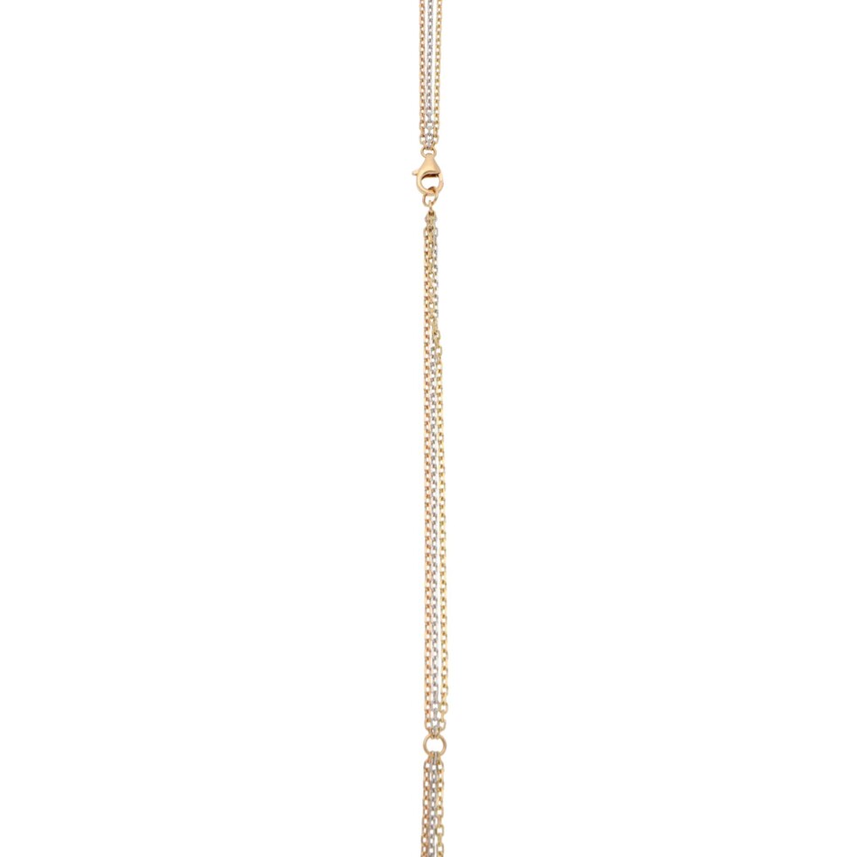 Vintage Cartier Trinity Diamond Necklace in Gold