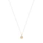 Contemporary Opal and Diamond Pendant Necklace in Yellow Gold