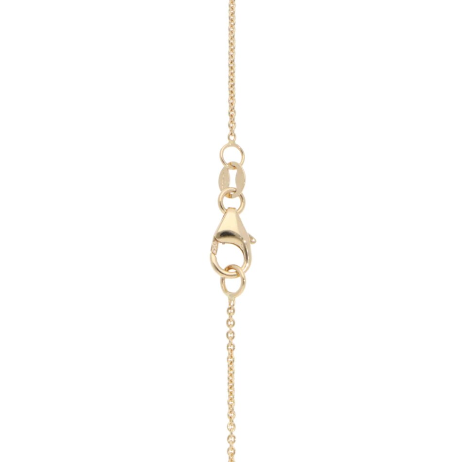 Contemporary Opal and Diamond Pendant Necklace in Yellow Gold