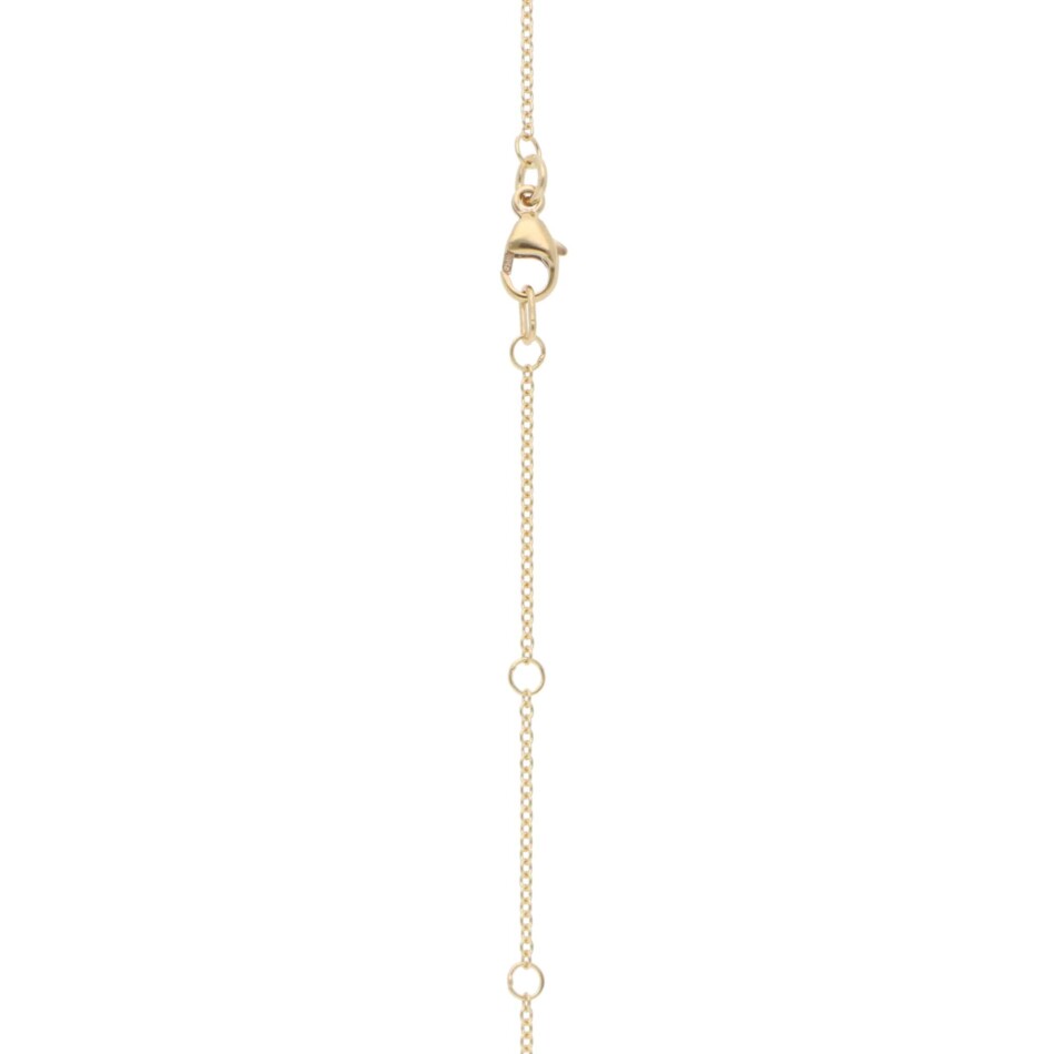 Contemporary Amethyst Pendant Necklace in Yellow Gold