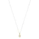 Contemporary Opal Pendant Necklace in Yellow Gold