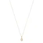 Contemporary Opal Pendant Necklace in Yellow Gold
