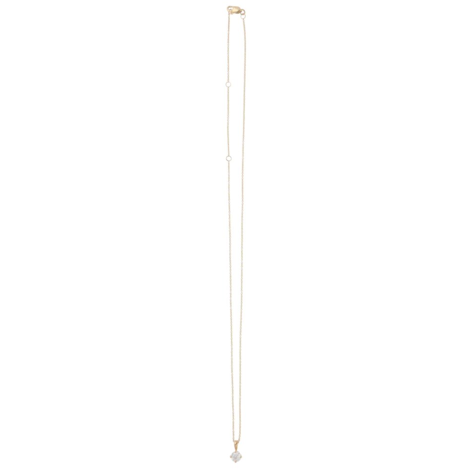Contemporary GIA Certified 0.60ct Diamond Solitaire Necklace