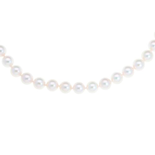 Akoya Pearl Strand Necklace with Vintage Art Deco Diamond Clasp