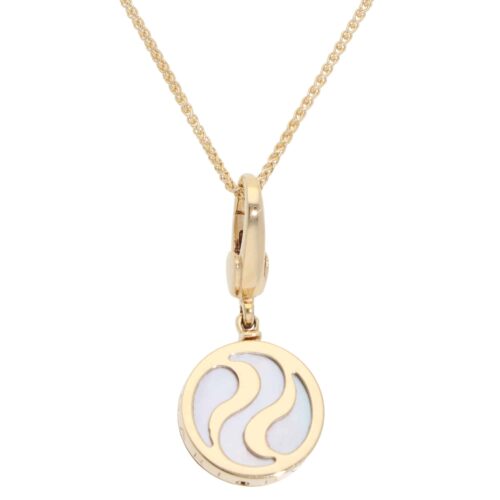 Vintage Bulgari Mother of Pearl Optical Illusion Pendant