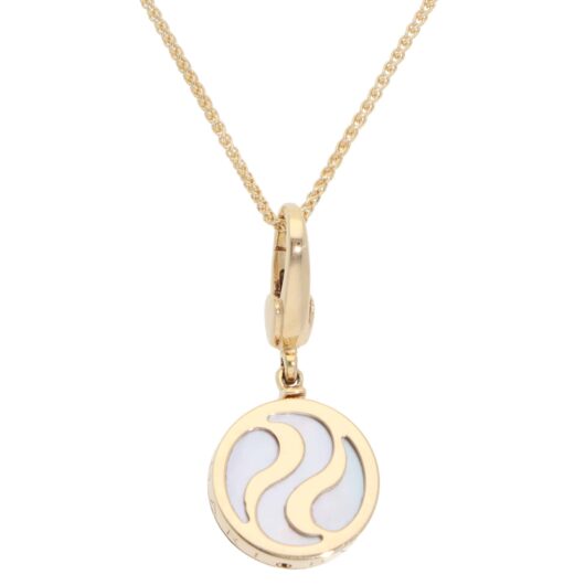 Vintage Bulgari Mother of Pearl Optical Illusion Pendant